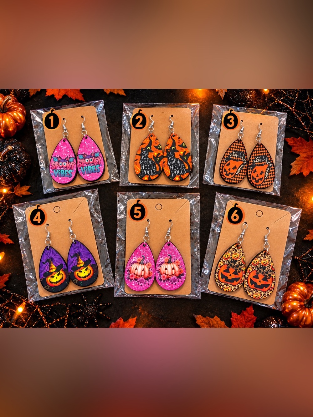 🎃 HANDMADE HALLOWEEN EARRINGS 👻 $10 EACH | 3 FOR $20